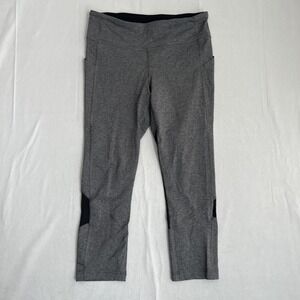 Lululemon Leggings Womens 8 Pace Rival Crop 19" Luxtreme Heathered Slate Yoga‎